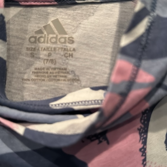 💜3/$15 Adidas Blue Pink Hooded Shirt - Picture 6 of 6